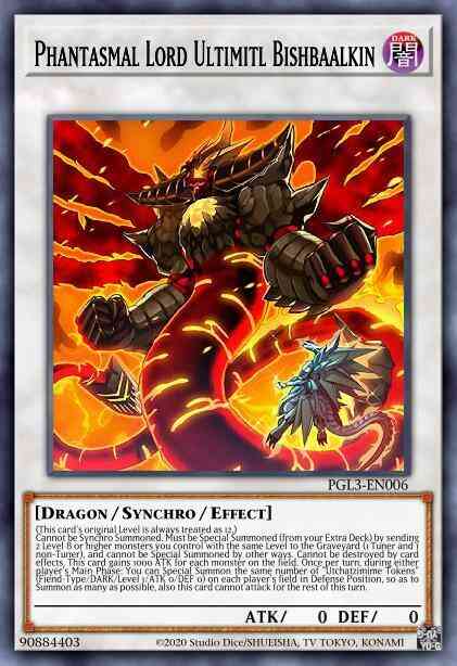 Phantasmal Lord Ultimitl Bishbaalkin - PGL3-EN006 - Gold Secret Rare - 1st Edition