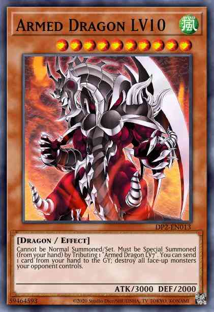 Armed Dragon LV10 - DP2-EN013 - Ultra Rare - 1st Edition