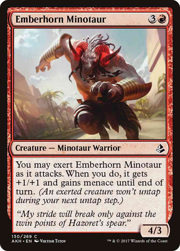 Emberhorn Minotaur [130] [Amonkhet] [Non-Foil]