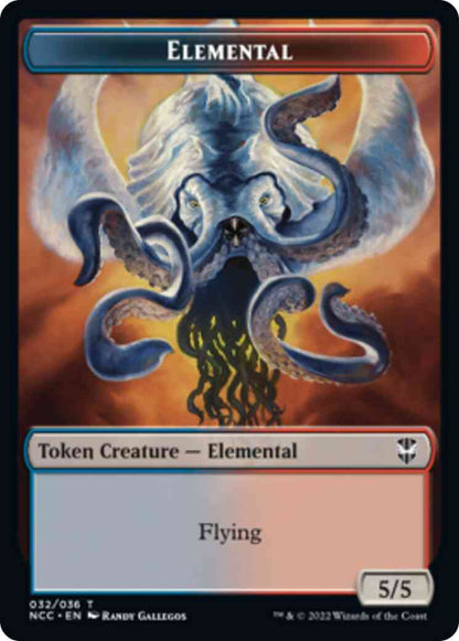 Elemental Token (32) // Rogue Token (07) [Streets of New Capenna: Commander: Tokens] [Non-Foil]