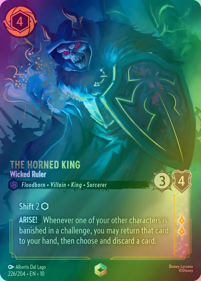 The Horned King - Wicked Ruler (Enchanted) - 226/204 [Whispers in the Well] [Holofoil]