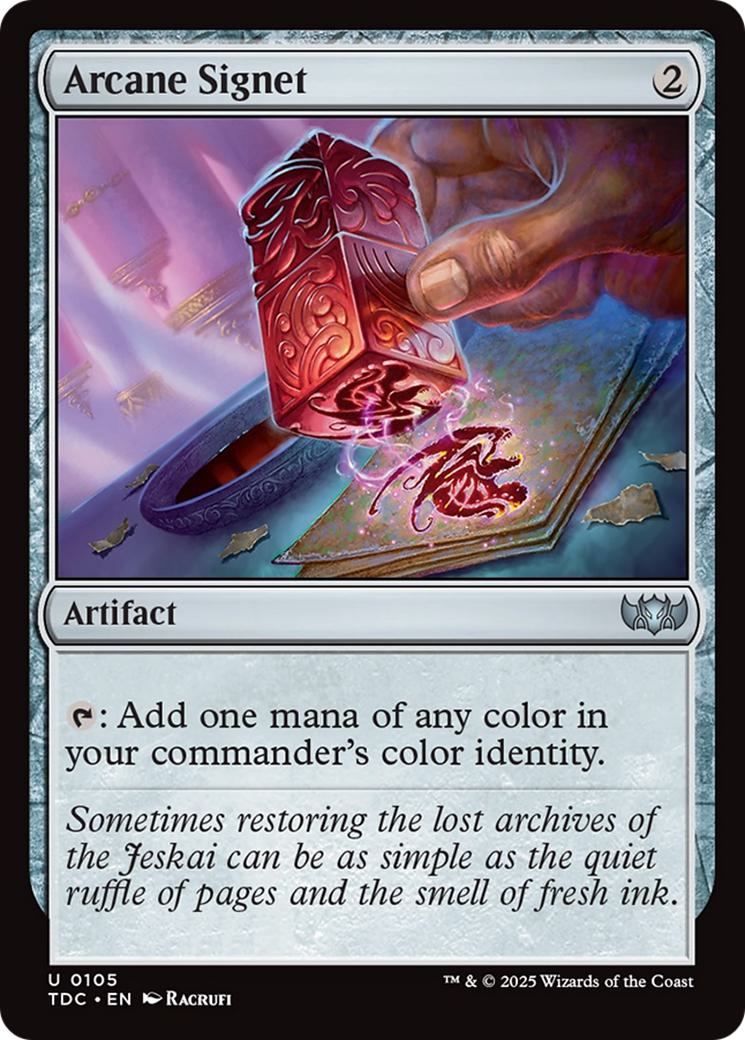 Arcane Signet [105] [Tarkir: Dragonstorm: Commander] [Non-Foil]