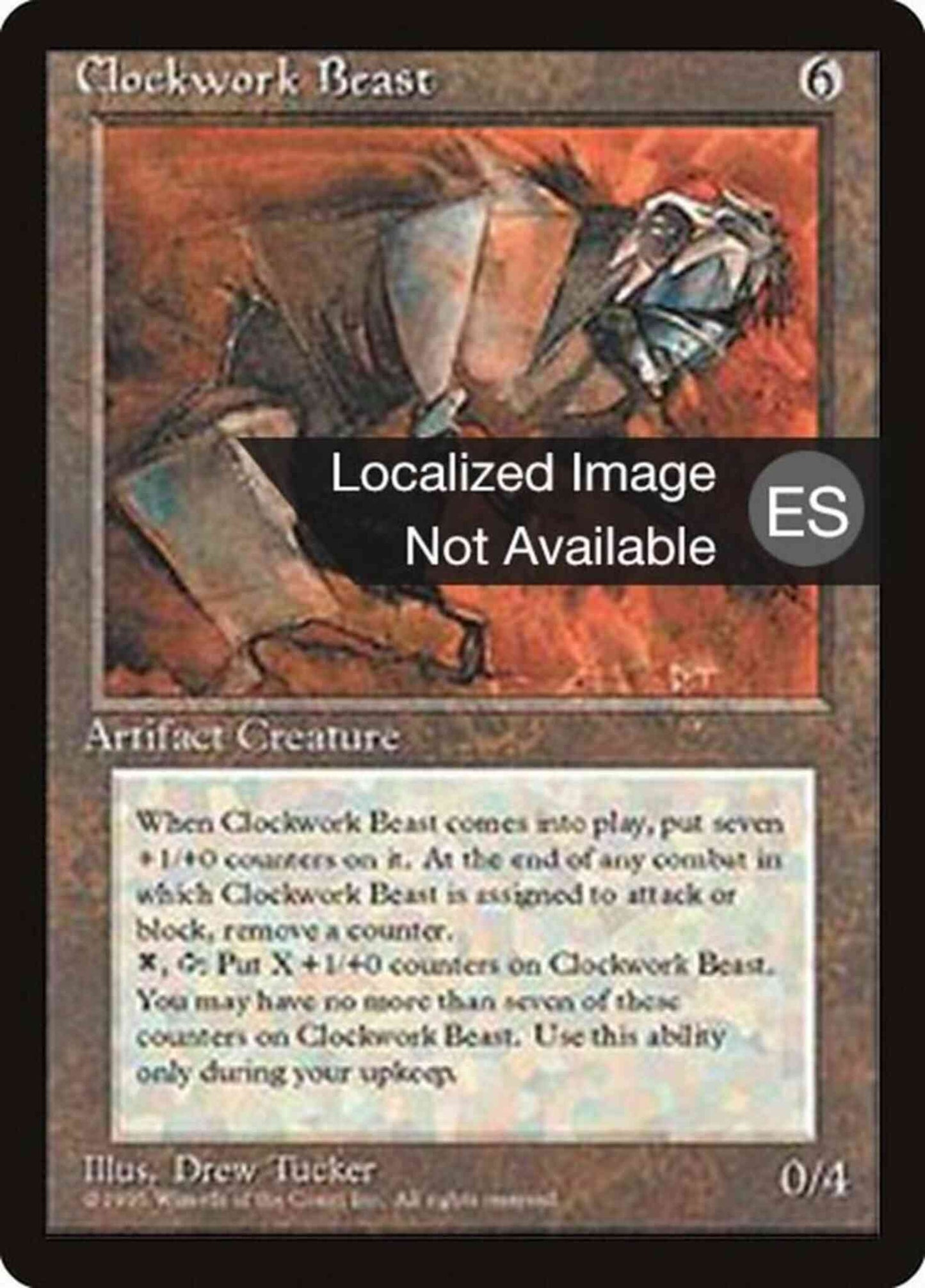 Clockwork Beast - Portuguese [307] [Fourth Edition Black Border: Portuguese] [Non-Foil]