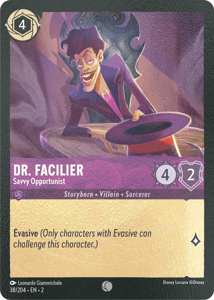 Dr. Facilier - Savvy Opportunist - 38/204 [Rise Of The Floodborn] [Cold Foil]
