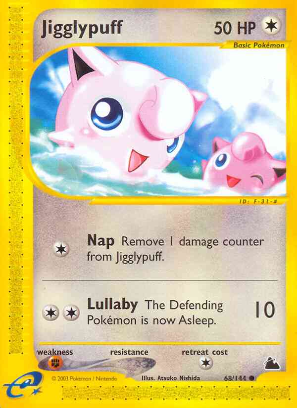 Jigglypuff - 68/144 - Common [ecard3-68] [Non-Holo]