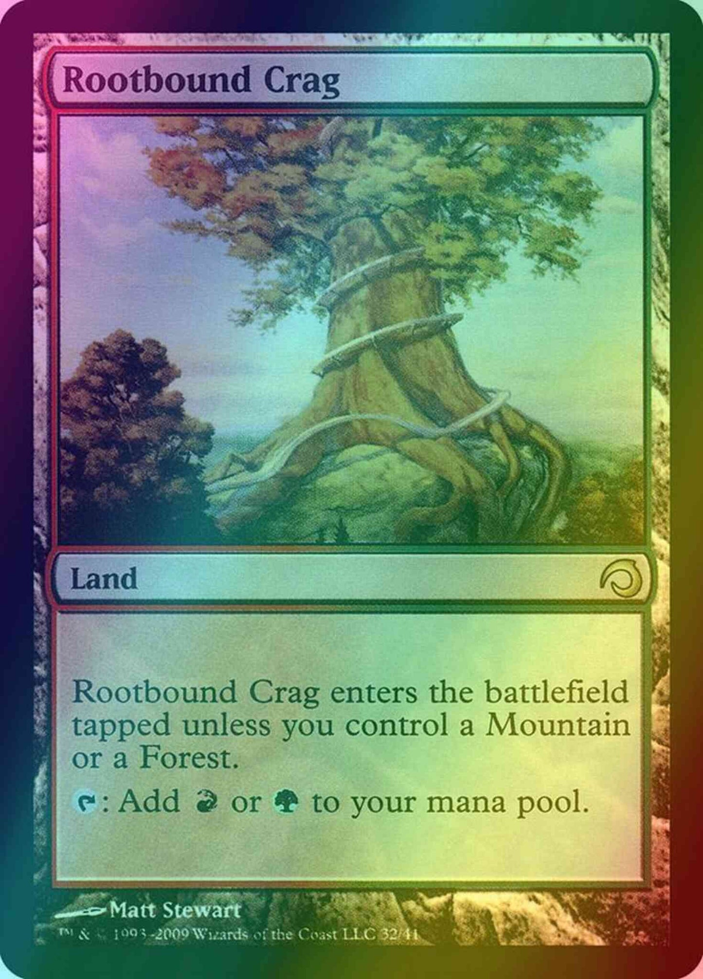 Rootbound Crag [32] [Premium Deck Series: Slivers] [Foil]