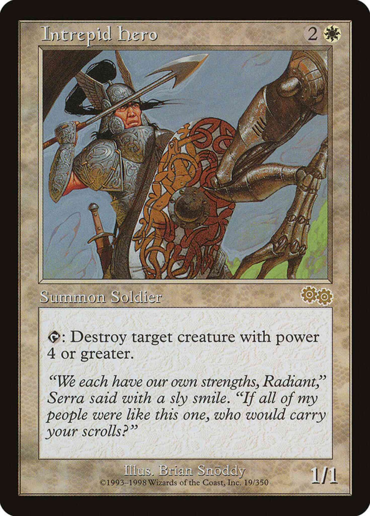 Intrepid Hero [19] [Urza's Saga] [Non-Foil]