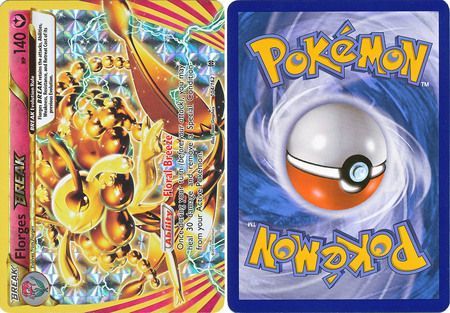 Florges BREAK (Misprint - Back Printed Upside-Down) - 104/162 - Rare BREAK [xy8-104] [Holo]