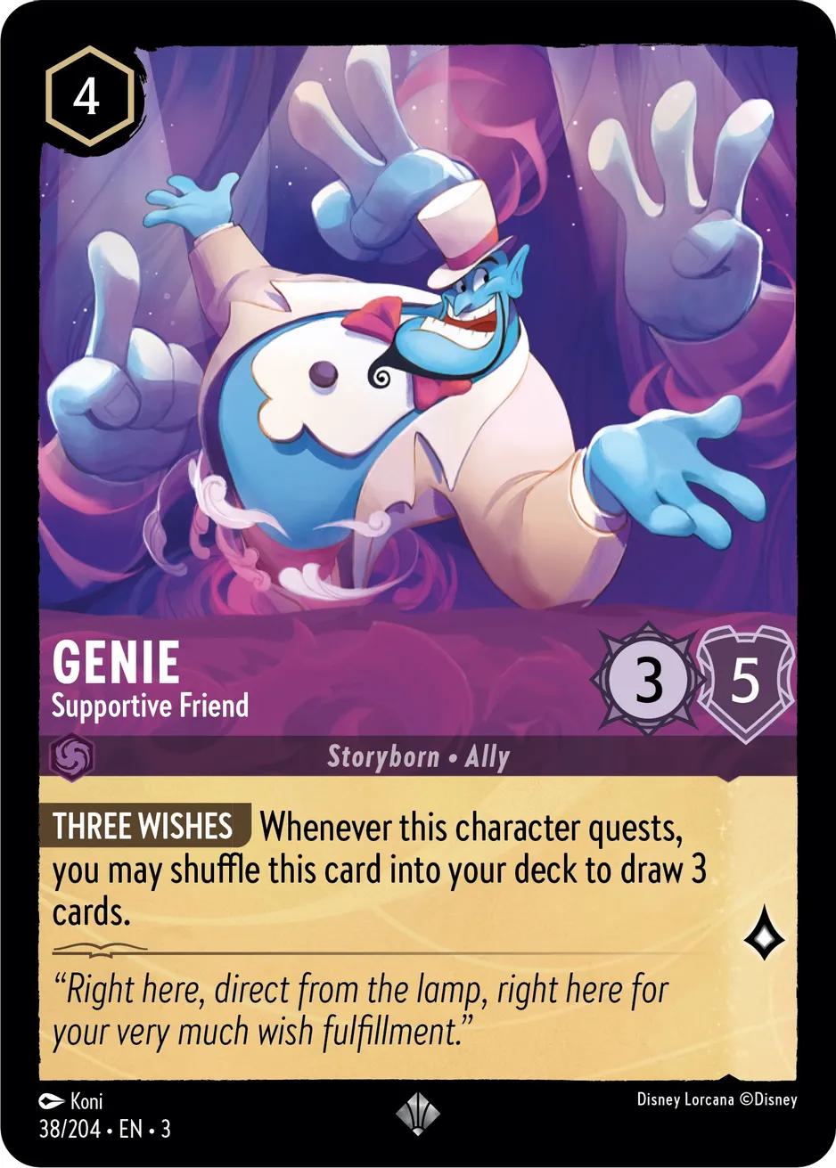 Genie - Supportive Friend - 38/204 [Into the Inklands] [Non-Foil]