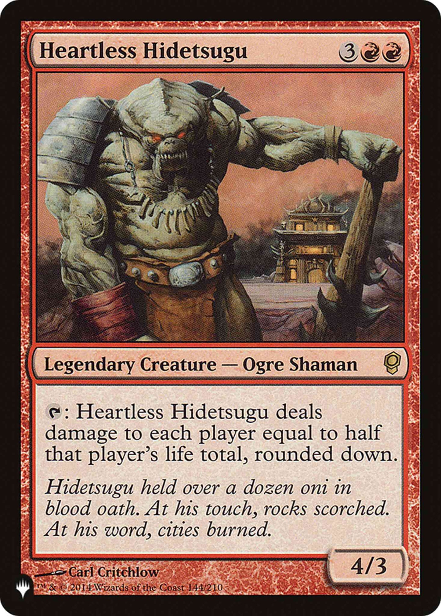 Heartless Hidetsugu [CNS-144] [The List] [Non-Foil]