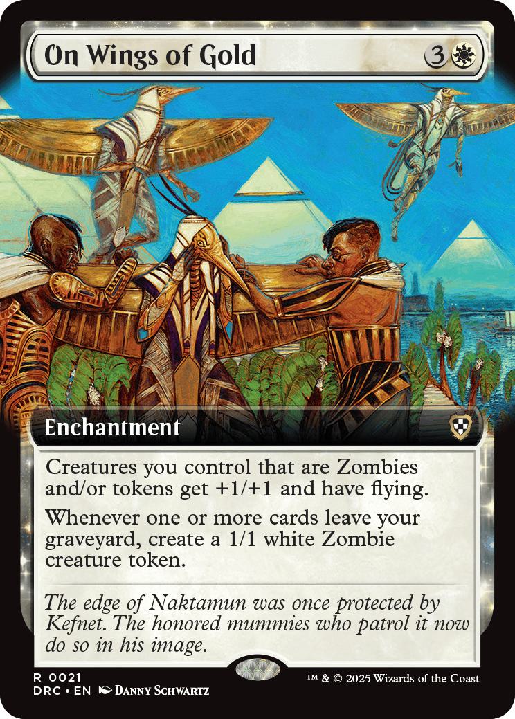 On Wings of Gold [21] [Extended Art] [Aetherdrift: Commander] [Non-Foil]