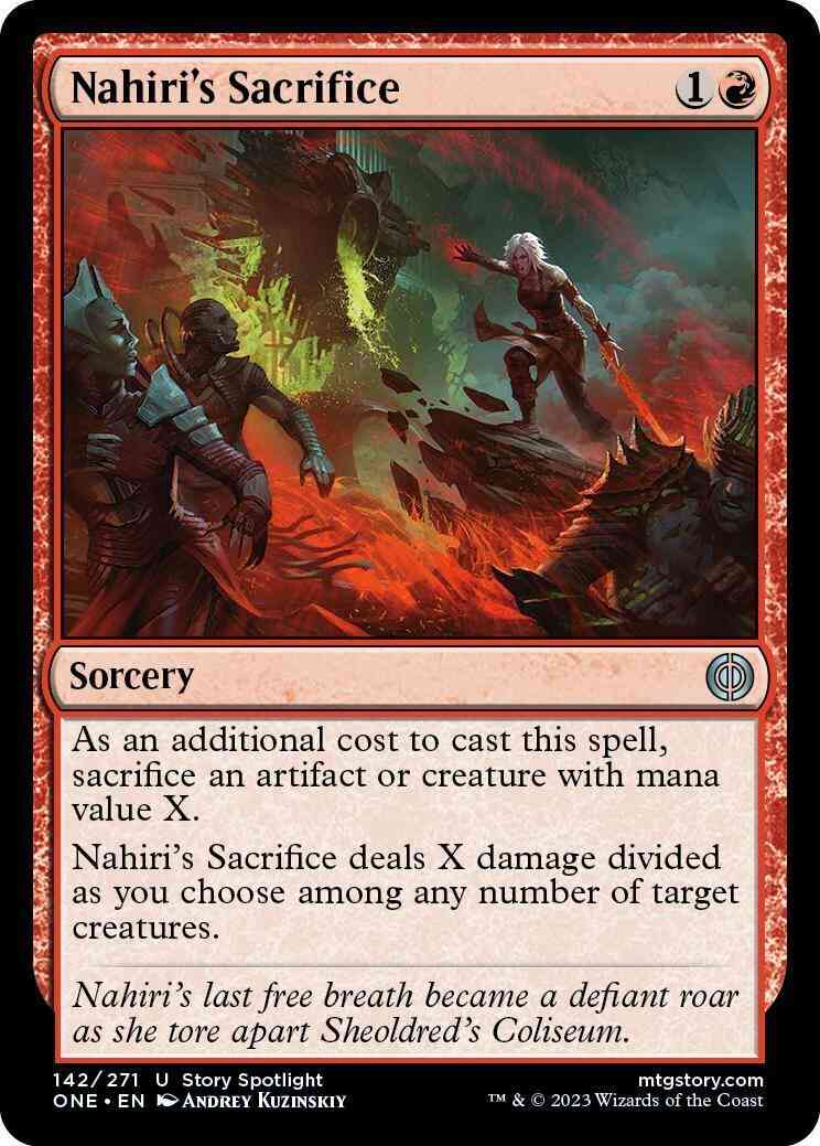 Nahiri's Sacrifice [142] [Phyrexia: All Will Be One] [Non-Foil]