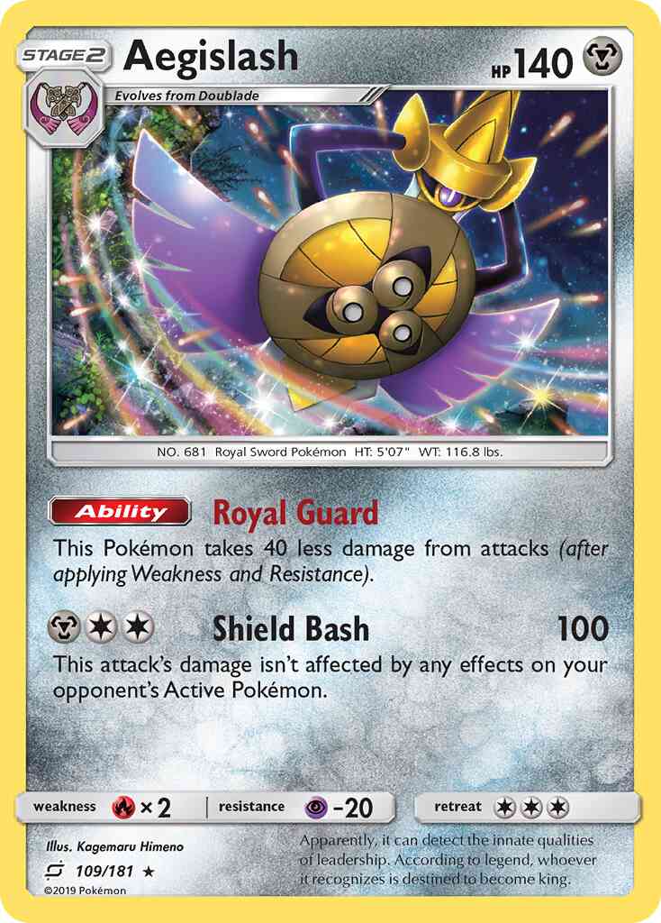 Aegislash - 109/181 - Rare Holo [sm9-109] [Holo]