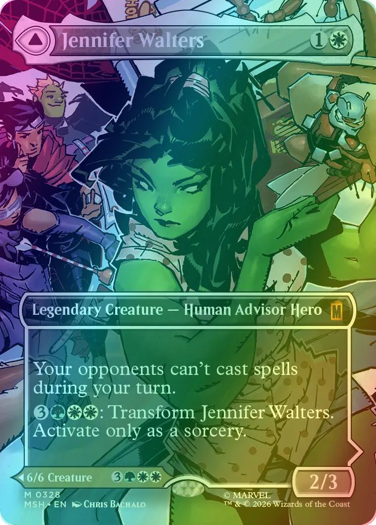 Jennifer Walters // The Sensational She-Hulk [328] [Borderless] [Scene] [Marvel Super Heroes] [Foil]