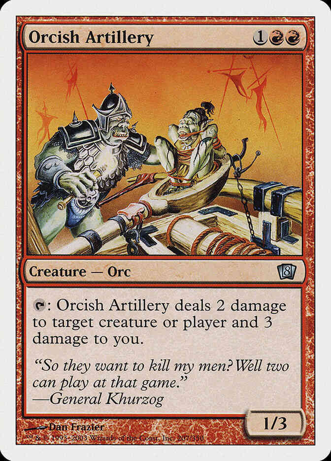 Orcish Artillery [207] [Eighth Edition] [Non-Foil]