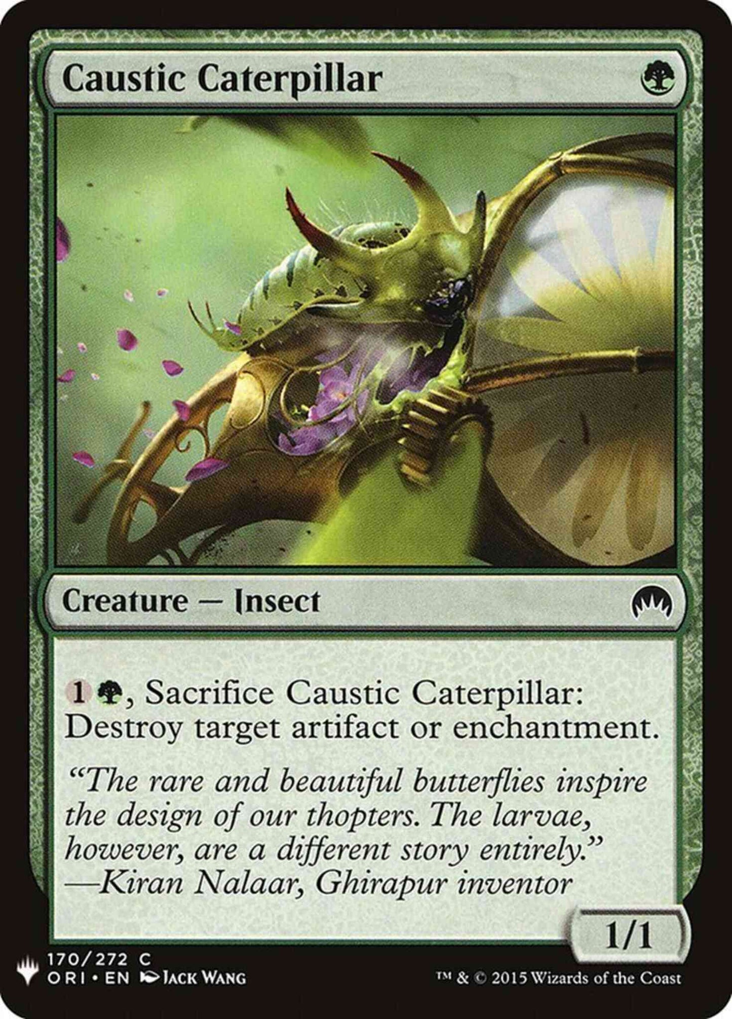 Caustic Caterpillar [ORI-170] [The List] [Non-Foil]