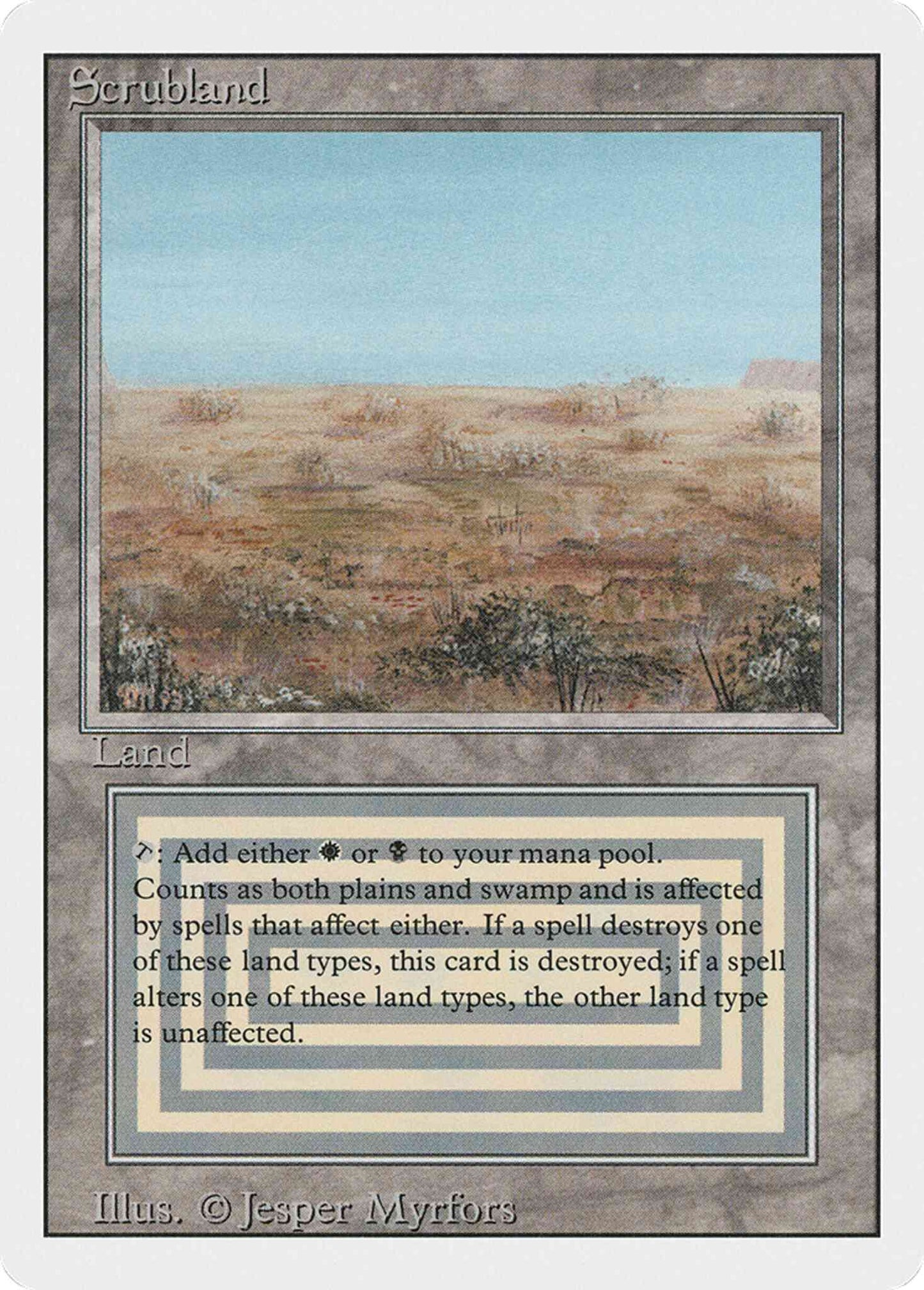 Scrubland [286] [Revised Edition] [Non-Foil]