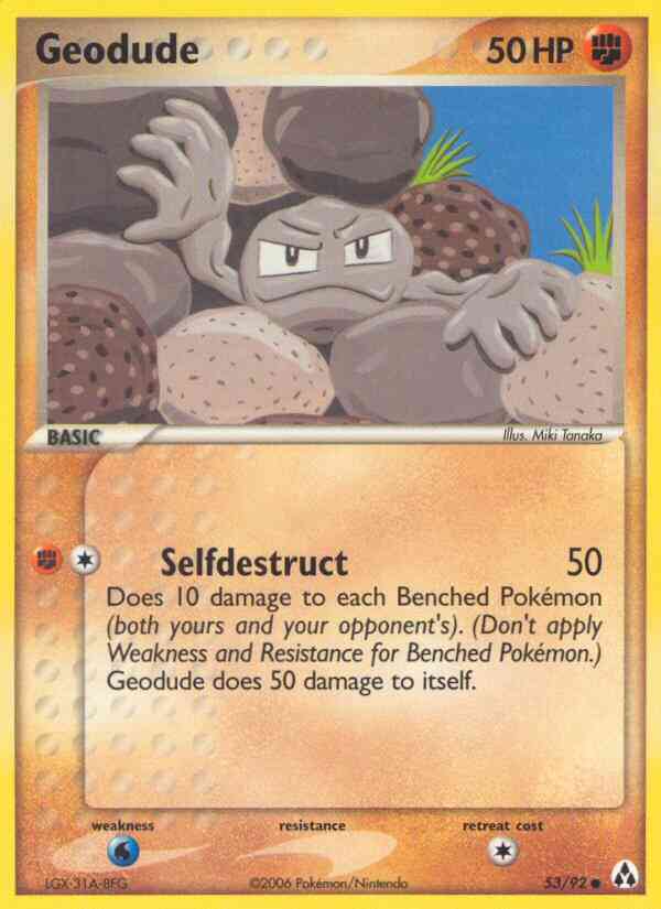 Geodude - 53/92 - Common [ex12-53] [Non-Holo]