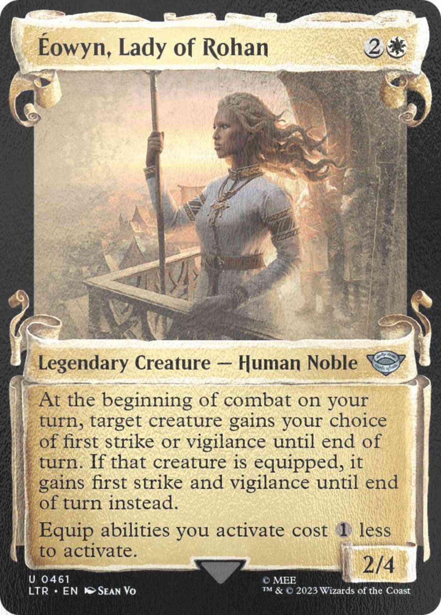 Éowyn, Lady of Rohan [461] [Scrolls Showcase] [The Lord of the Rings: Tales of Middle-earth] [Silver Foil]