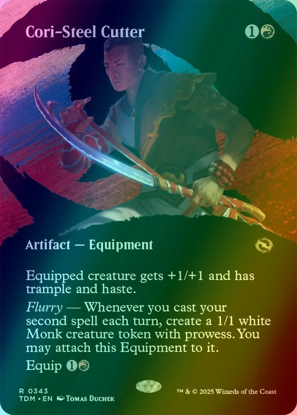 Cori-Steel Cutter [343] [Borderless] [Clan] [Tarkir: Dragonstorm] [Foil]