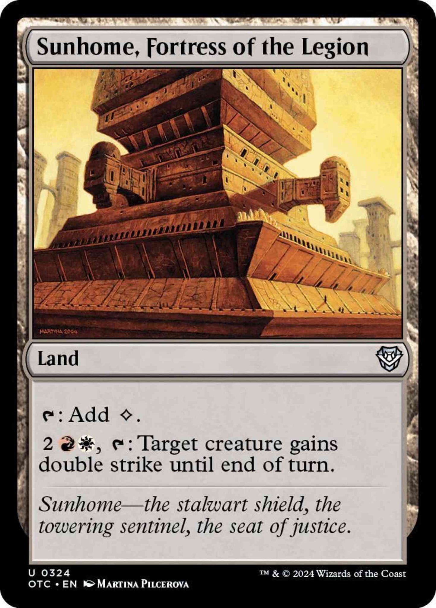 Sunhome, Fortress of the Legion [324] [Outlaws of Thunder Junction: Commander] [Non-Foil]