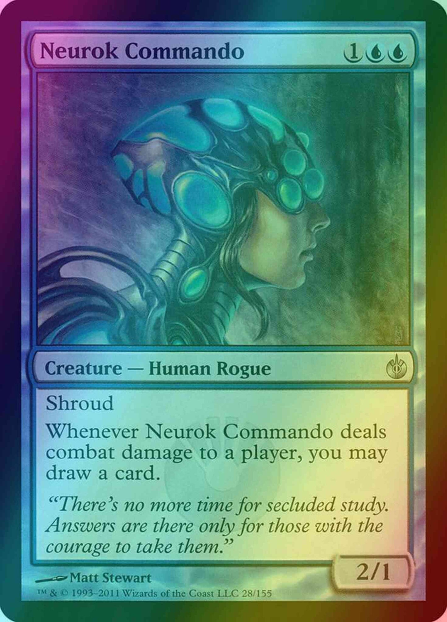 Neurok Commando [28] [Mirrodin Besieged] [Foil]
