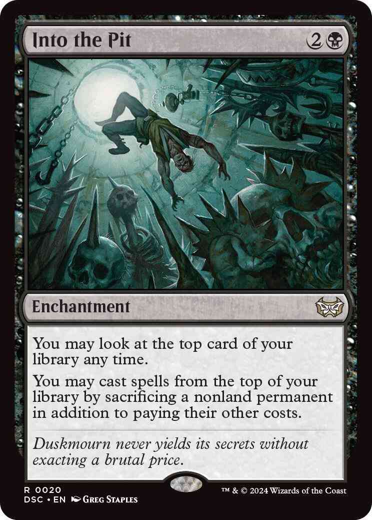 Into the Pit [20] [Duskmourn: House of Horror: Commander] [Non-Foil]