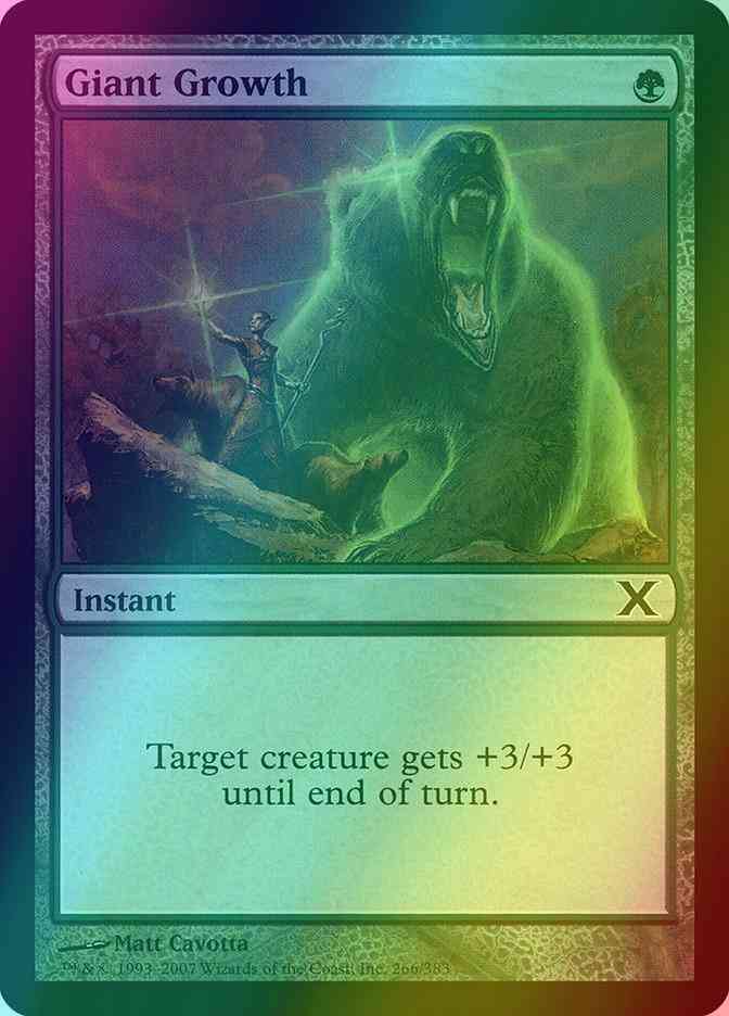 Giant Growth [266] [Tenth Edition] [Foil]