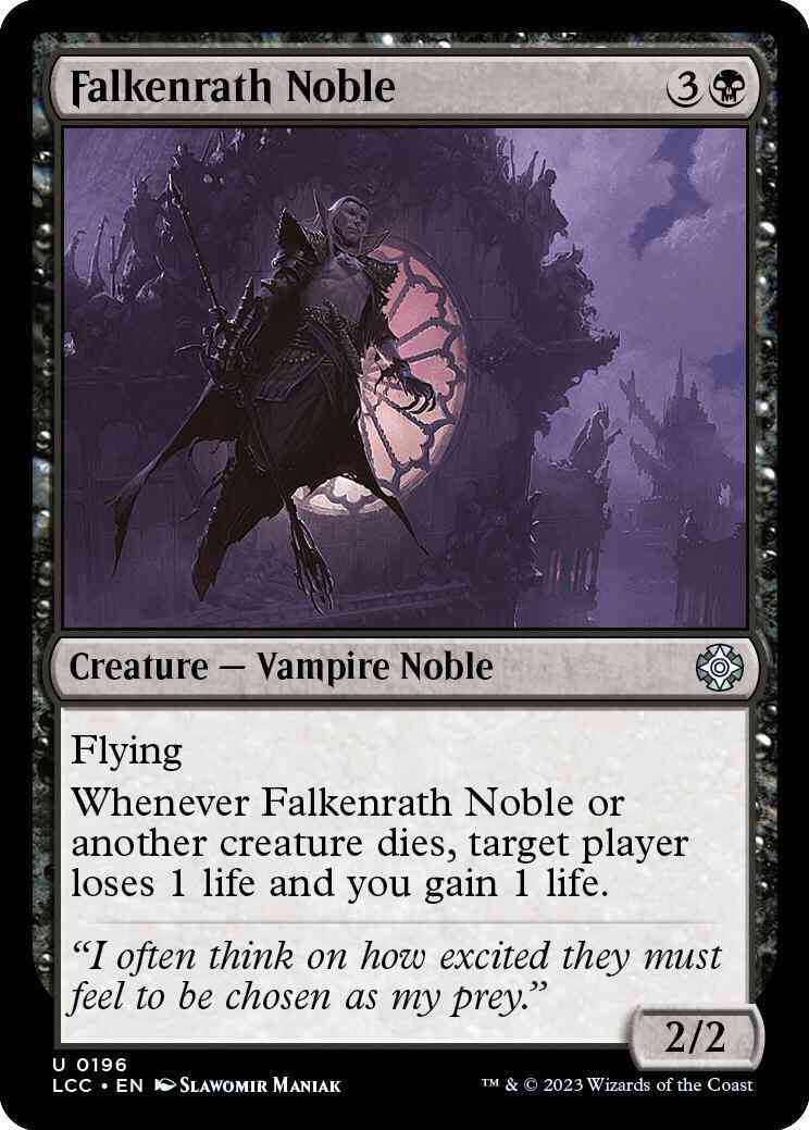 Falkenrath Noble [196] [The Lost Caverns of Ixalan: Commander] [Non-Foil]