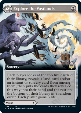 Wandering Archaic // Explore the Vastlands [286] [Extended Art] [Strixhaven: School of Mages] [Non-Foil]