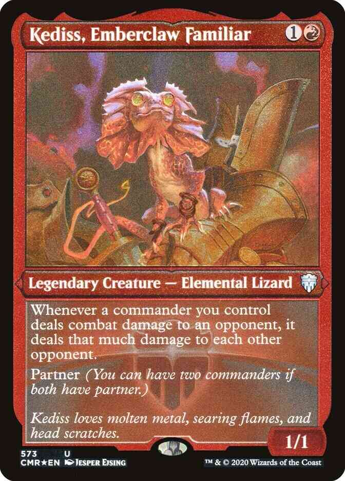 Kediss, Emberclaw Familiar [573] [Commander Legends] [Etched Foil]