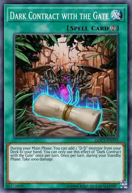 Dark Contract with the Gate - MP16-EN168 - Common - 1st Edition