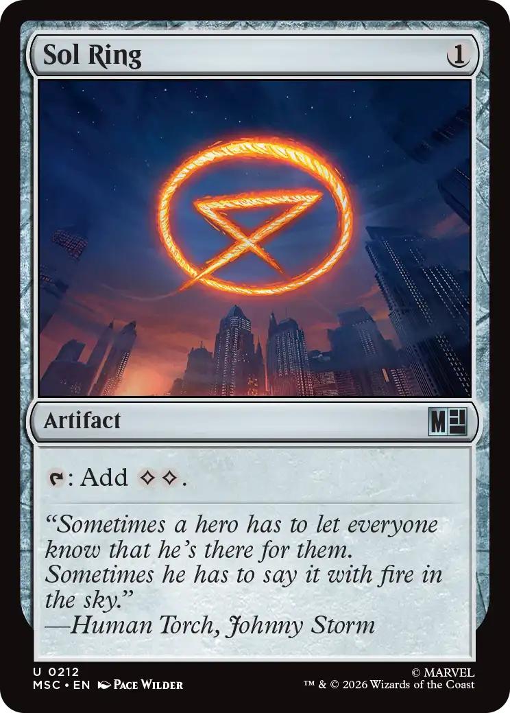 Sol Ring (The Fantastic Four) [212] [Marvel Super Heroes: Commander] [Non-Foil]