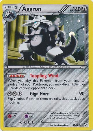 Aggron - Cosmo Holo - 80/124 - Rare Holo [bw6-80] [Holo]