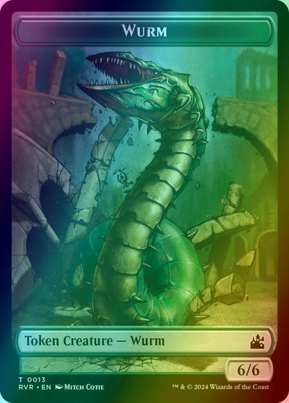 Bird Token (01) // Wurm Token (13) [Ravnica Remastered: Tokens] [Foil]