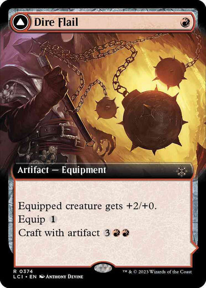 Dire Flail // Dire Blunderbuss [374] [Extended Art] [The Lost Caverns of Ixalan] [Non-Foil]