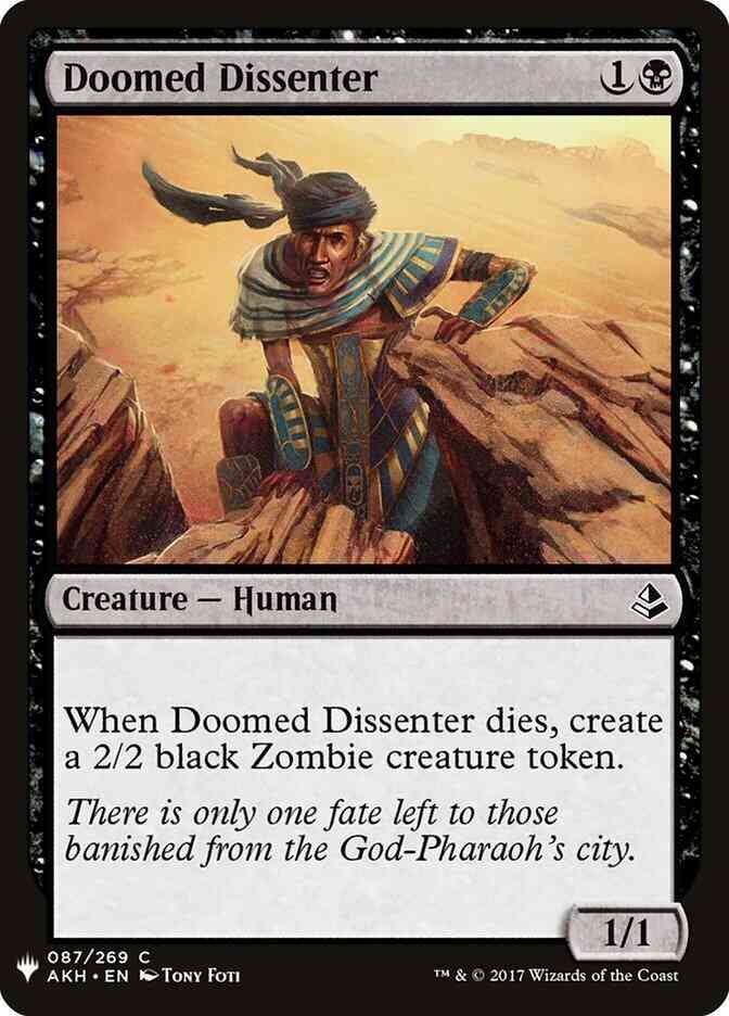 Doomed Dissenter [AKH-87] [The List] [Non-Foil]