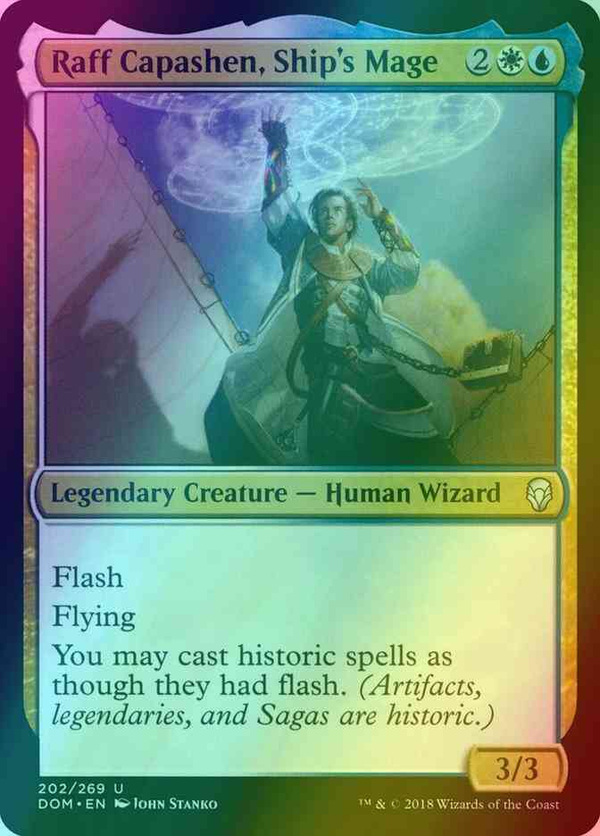Raff Capashen, Ship's Mage [202] [Dominaria] [Foil]