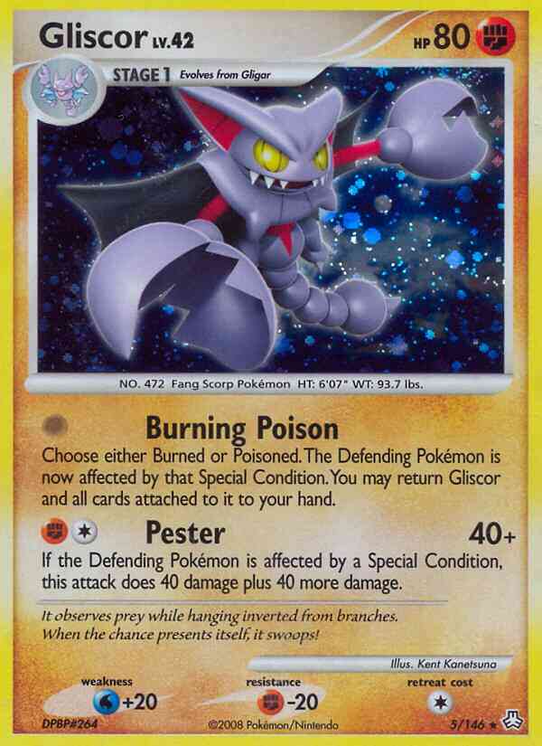 Gliscor - 5/146 - Rare Holo [dp6-5] [Reverse Holo]