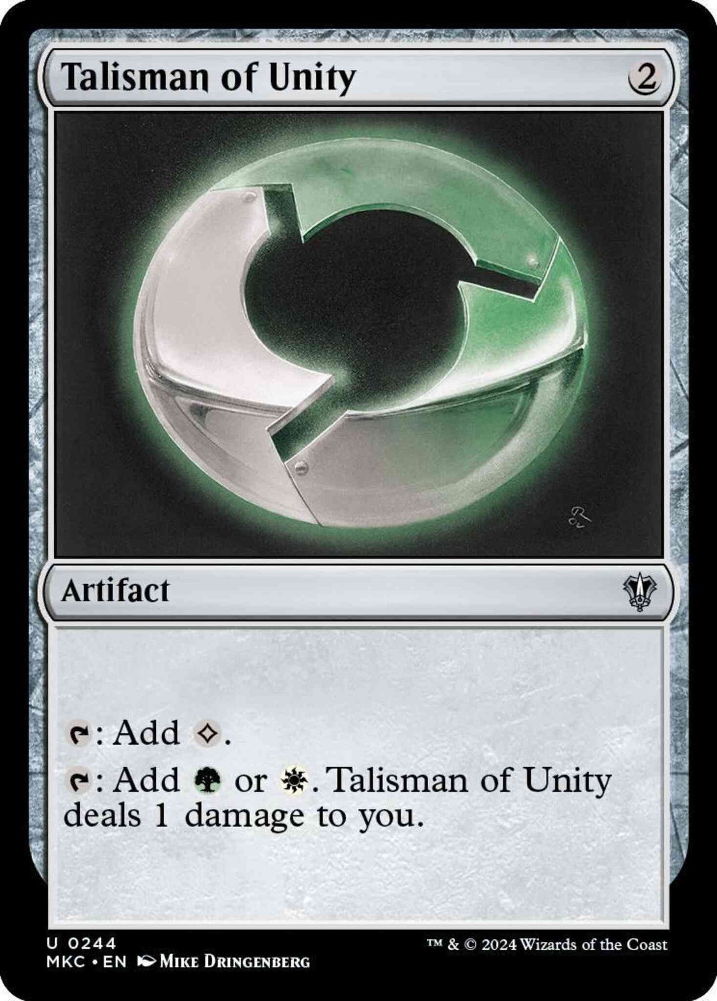 Talisman of Unity [244] [Murders at Karlov Manor: Commander] [Non-Foil]