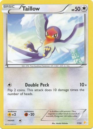 Taillow - 7/30 - [XY Trainer Kit: Pikachu Libre & Suicune (Pikachu Libre)] [Non-Holo]