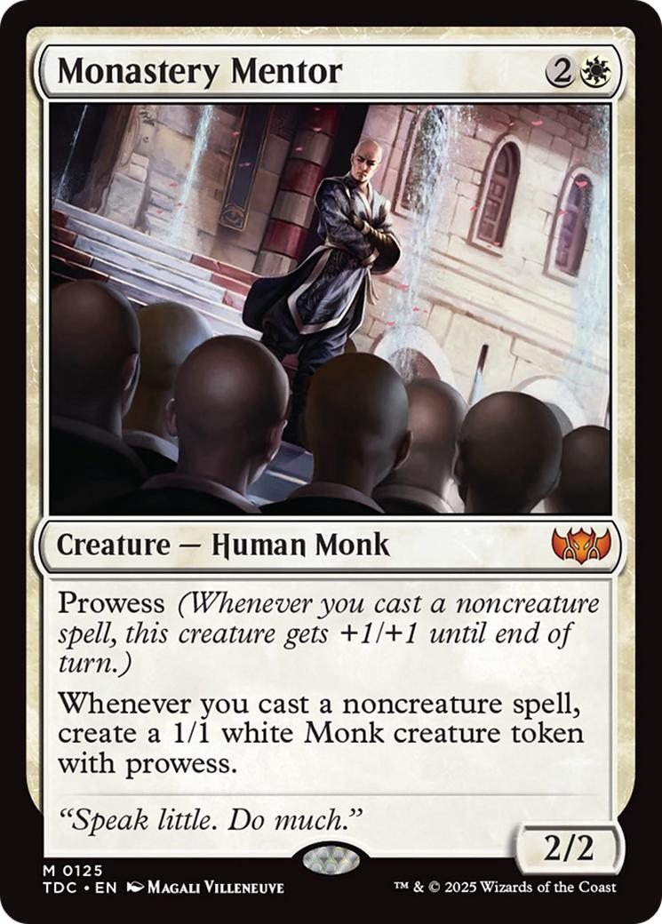 Monastery Mentor [125] [Tarkir: Dragonstorm: Commander] [Non-Foil]