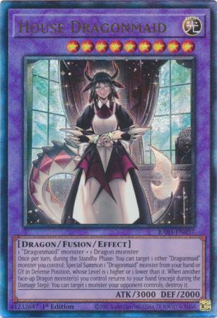 House Dragonmaid - RA03-EN037 - Prismatic Ultimate Rare - 1st Edition