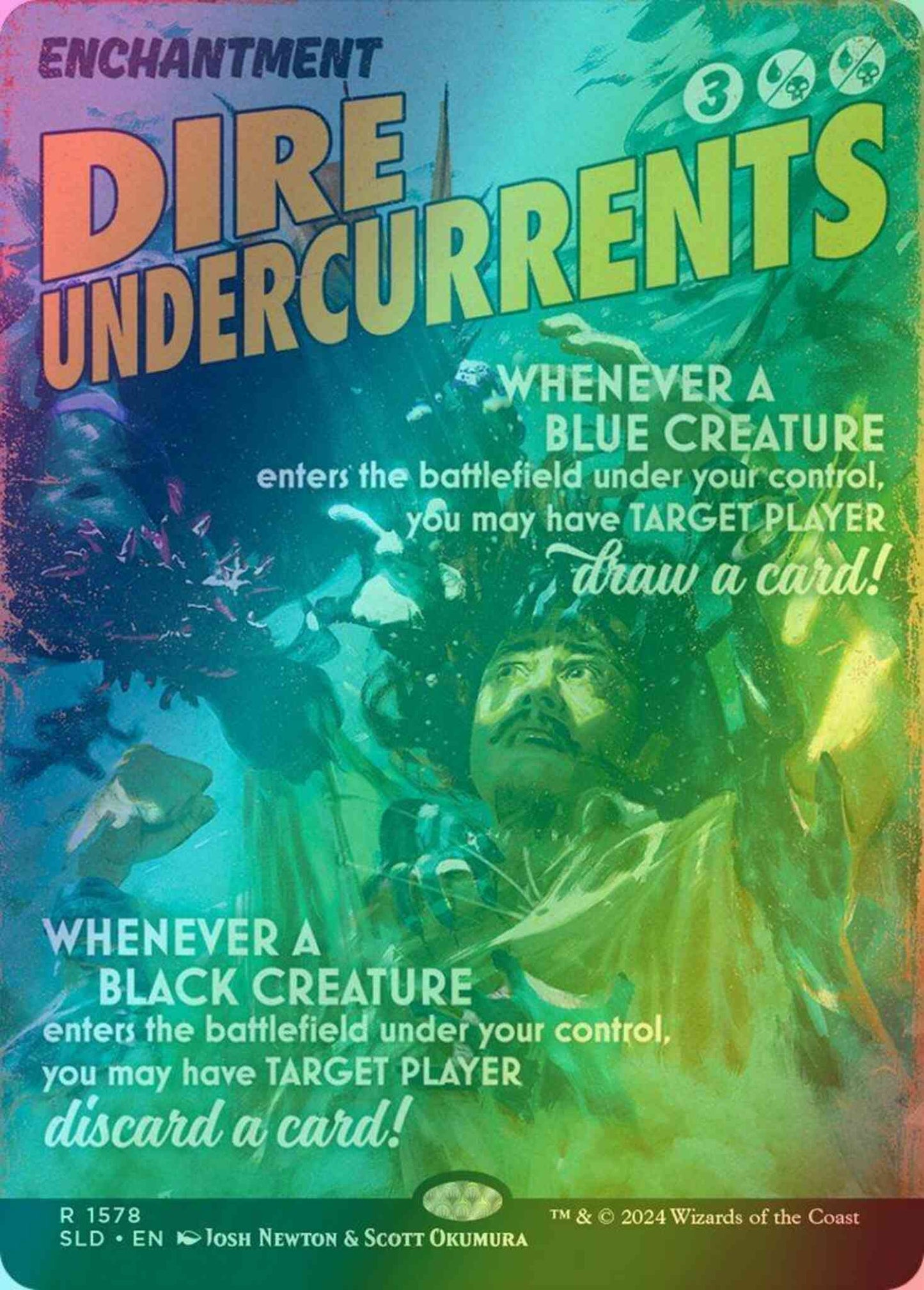 Dire Undercurrents [1578] [Borderless] [Hard-Boiled Thrillers] [Secret Lair Drop] [Foil]