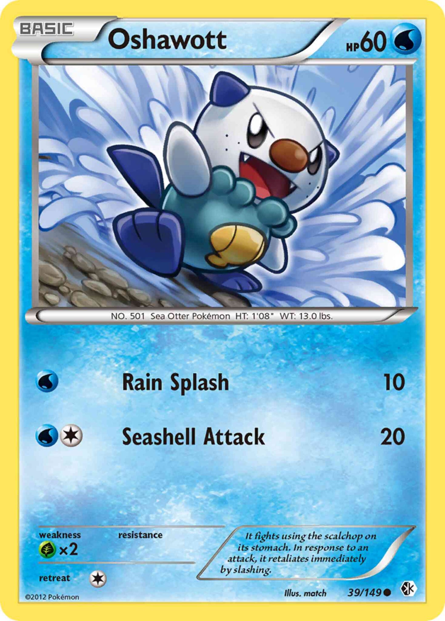Oshawott - 39/149 - Common [bw7-39] [Reverse Holo]