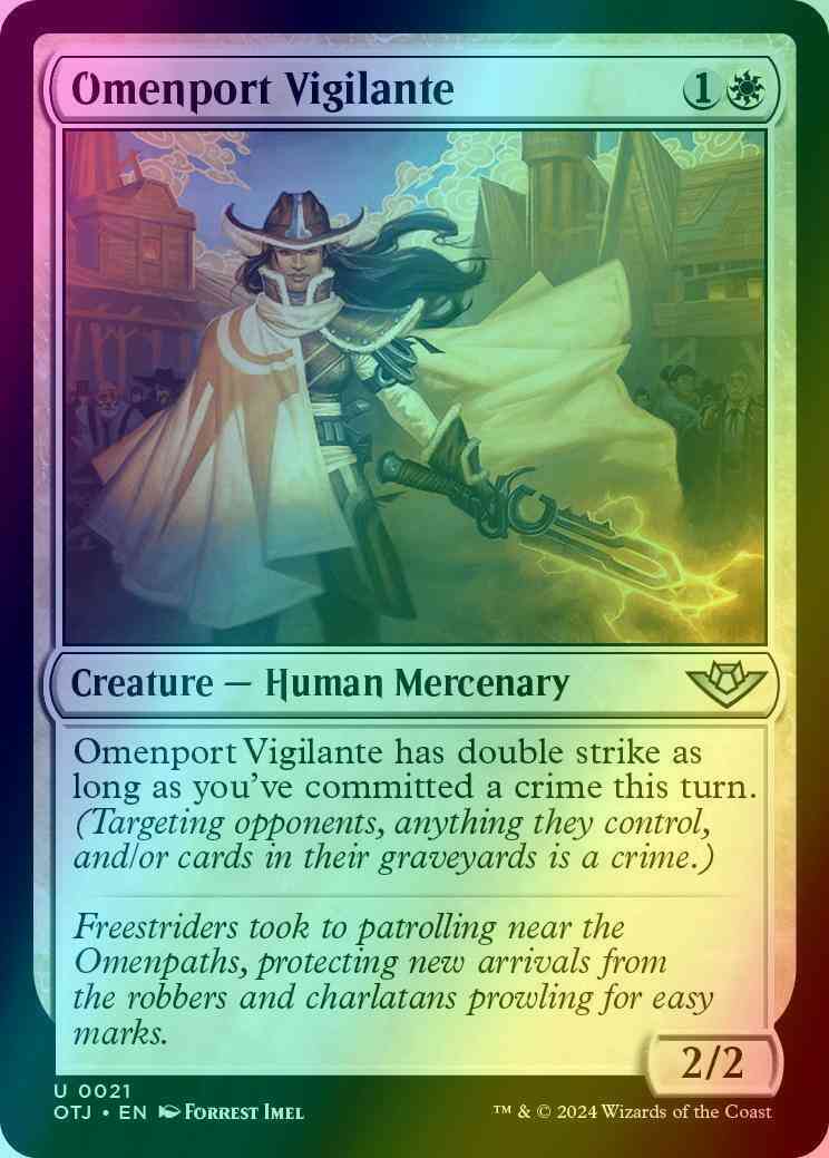 Omenport Vigilante [21] [Outlaws of Thunder Junction] [Foil]