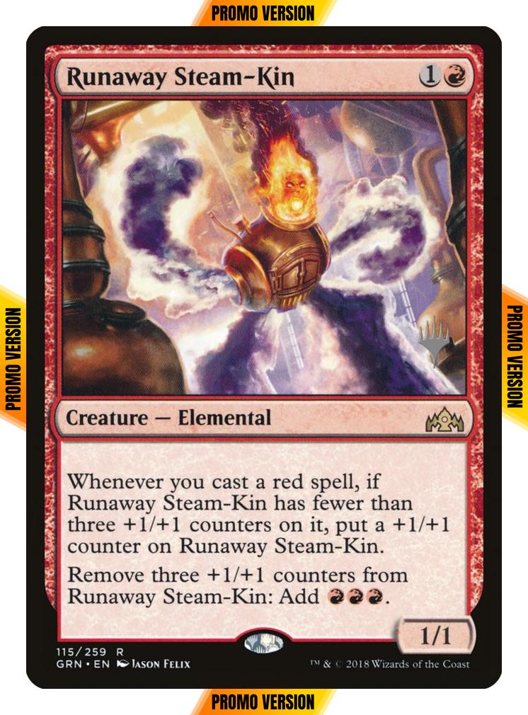 Runaway Steam-Kin [115p] [Promo Pack] [Guilds of Ravnica Promos] [Non-Foil]