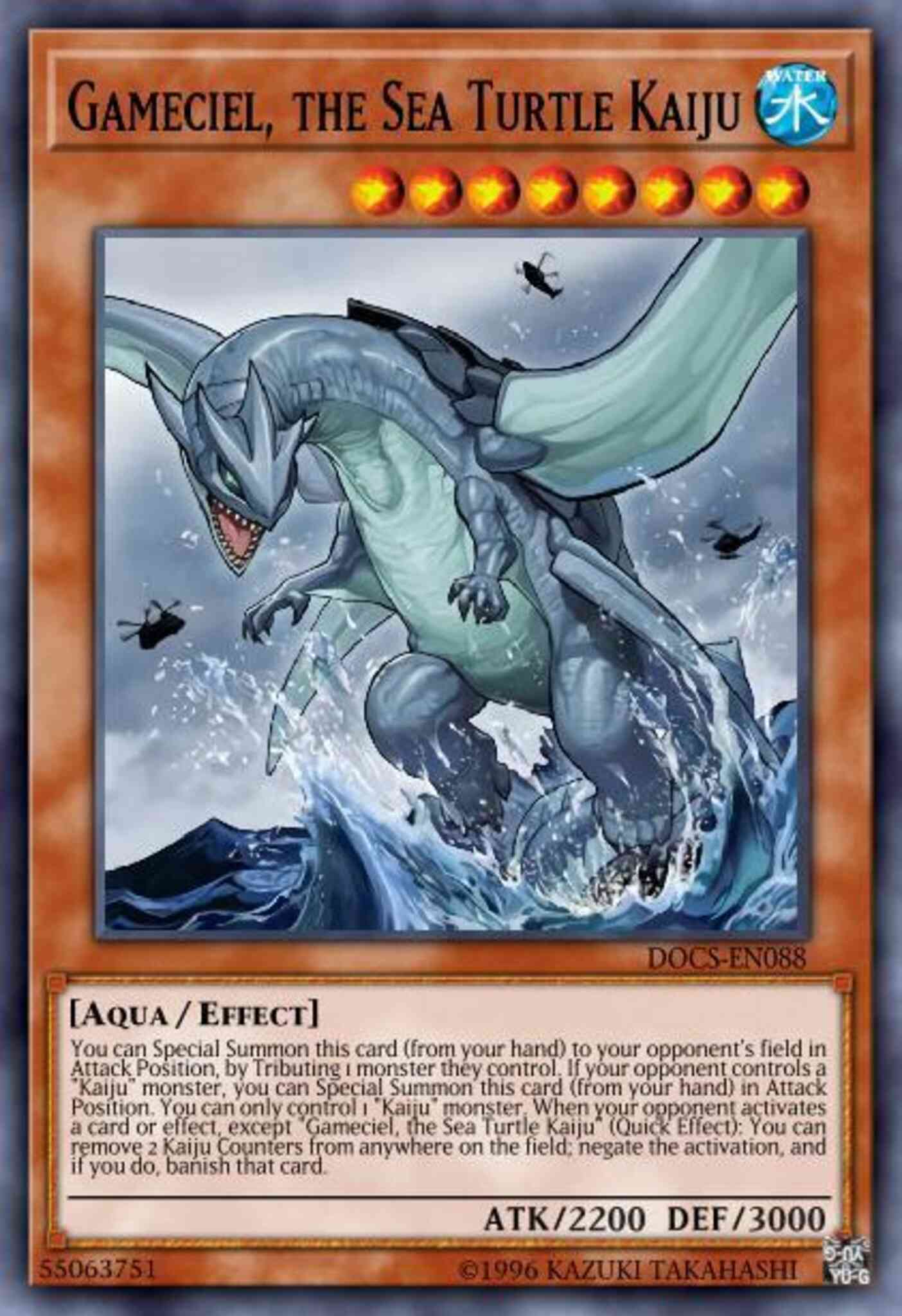 Gameciel, the Sea Turtle Kaiju - DOCS-EN088 - Rare - 1st Edition