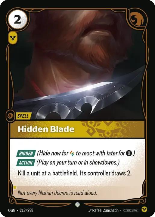 Hidden Blade - 213/298 [Origins] [Non-Foil]