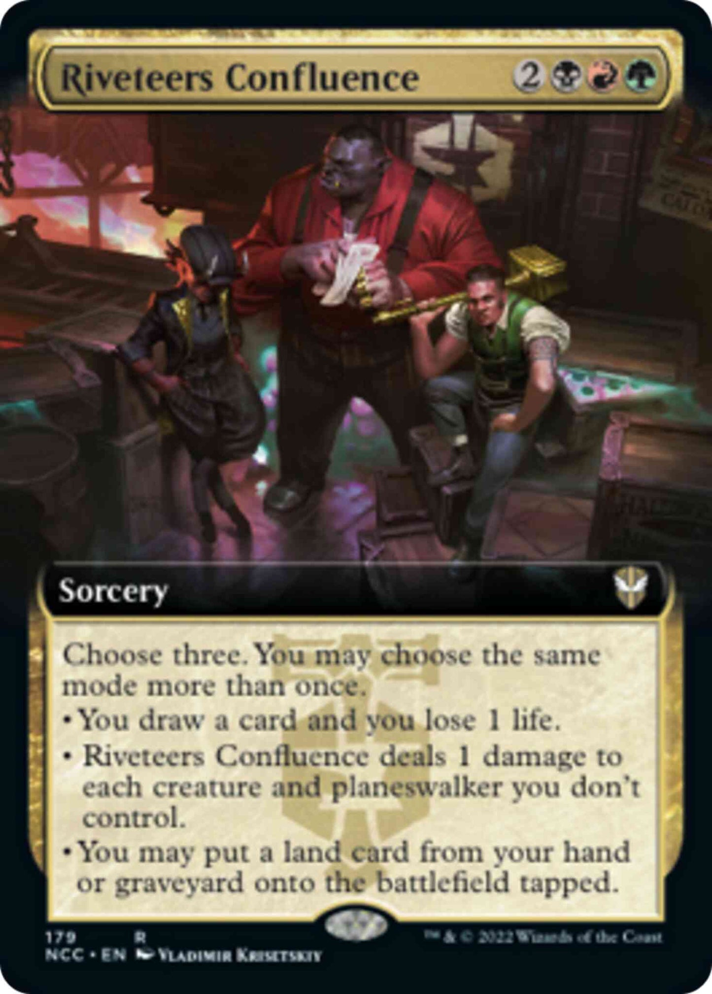 Riveteers Confluence [179] [Extended Art] [Streets of New Capenna: Commander] [Non-Foil]